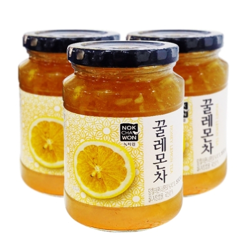 NOKCHAWON-HONEY LEMON TEA- combo 3 hũ trà chanh mật ong 550g/hũ
