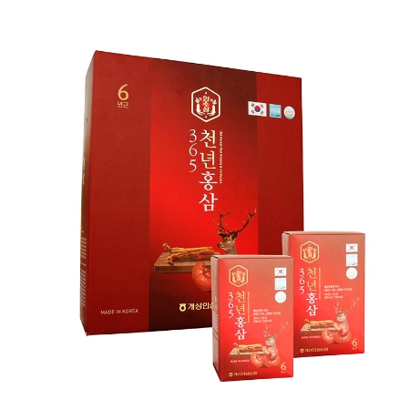 [EC]-HAXUVINA-365 HANSUSAM- KOREAN RED GINSENG & CORDYCEPS- Nước Chiết Hồng Sâm Nhung Hươu 365 (70ml x 60 gói)