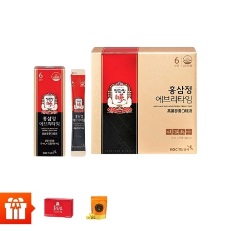 [PGM] - JUNG KWAN JANG - Combo 3 hộp TPBVSK Tinh chất hồng sâm pha sẵn KGC Extract Everytime Original (30 gói/hộp) +  1 hộp Nước Hồng Sâm Won KGC (5 gói/hộp) + 1 Kẹo Hồng sâm KGC không đường 120g