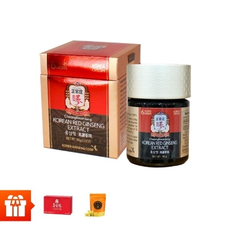 [PGM] - CHEONG KWAN JANG - Combo 3 lọ Cao Hồng sâm cô đặc KGC Global Extract (100g/lọ) + 1 hộp Nước Hồng Sâm Won KGC (5 gói/hộp) + 1 Kẹo Hồng sâm KGC không đường 120g