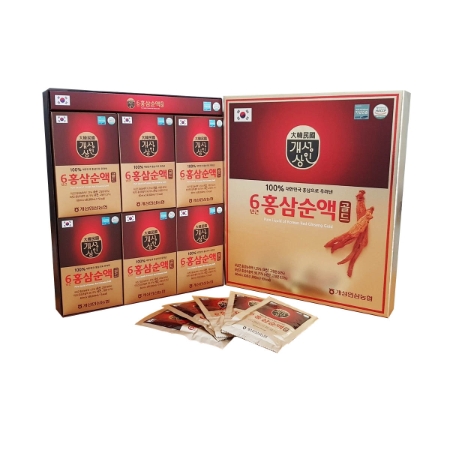 [EC]-HAXUVINA-PURE LIQUID OF KOREAN RED GINSENG GOLD-Nước Hồng Sâm 100% (60ml x 30 gói) 