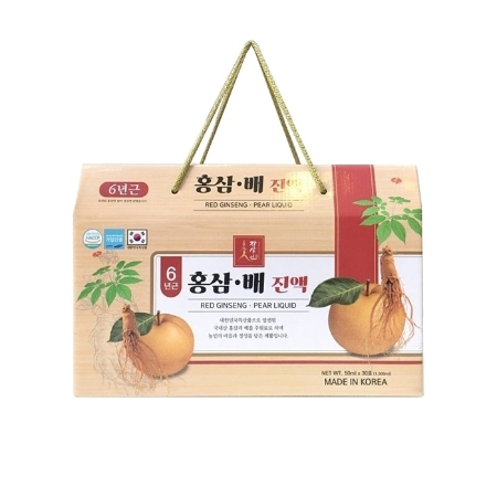 Livestream - Korea Ginseng Natural- Nước hồng sâm lê Red Ginseng Pear Liquid 30 gói x 50ml