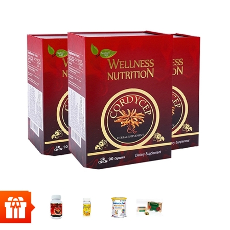 [60P rs l2]-NATURE GIFT - Bộ 3 Hộp TPBVSK Wellness Nutrition (90 viên/ hộp) + 1 Hộp TPBVSK Wellness Nutrition (90 viên/ hộp)  + 1 Omega 369 30v + 1 Sữa chống loãng xương Sukumin Flex 400gr + 1 Trà linh chi 100 gói 