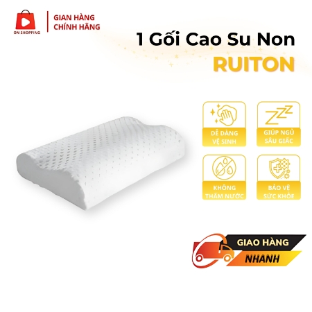 [TMĐT] - Gối cao su non Ruiton 30x50cm (Hàng khuyến mãi không thu tiền)