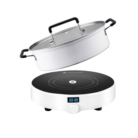 [ĐV]MISHIO-Bếp Điện Từ Đơn Mishio MK218 + nồi nấu lẩu 26cm 