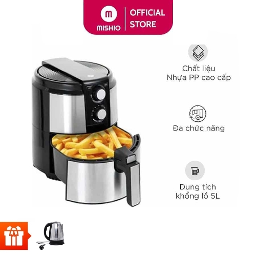 [30.04]MISHIO -Nồi chiên không dầu 5L Mishio MK220+Bình Đun