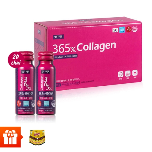 Combo 20 chai  TPBS 365X Collagen 50ml/chai + 10 chai TPBS 365X Vitamin C Gold 100ml/chai