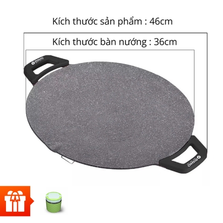 [FS] MISHIO - Chảo nướng điện MK-347 (36cm) + Hộp cơm 1 tầng