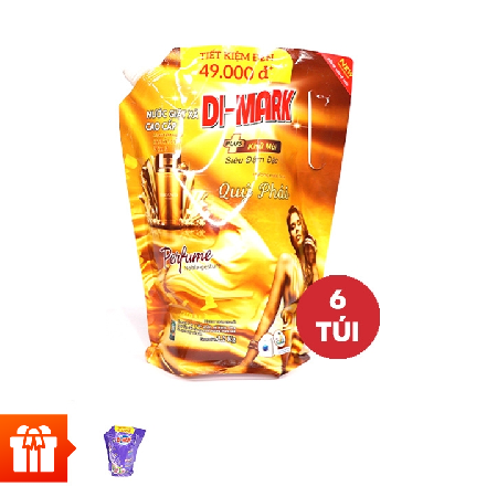 [Web/App] DIMARK - Combo 6 túi nước giặt 2,2kg (Hương nước hoa Quý phái) Tặng 1 túi nước giặt xả 2.2kg (hương ngẫu nhiên)