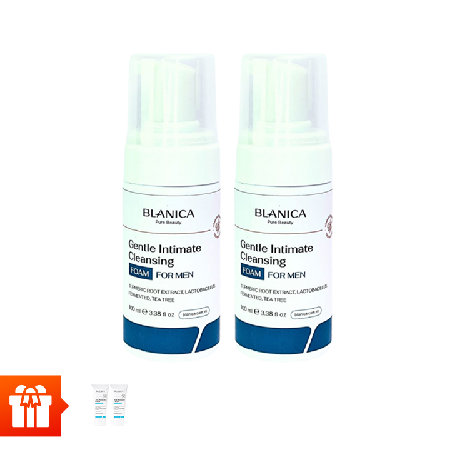 [WA] Combo 02 Bọt vệ sinh nam BLANICA 100ml + 02 Sữa rửa mặt BLANICA 120g