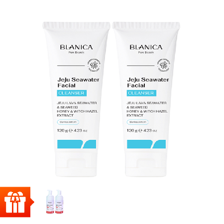 [WA] Combo 02 Sữa rửa mặt BLANICA 120g + 02 Bọt vệ sinh nữ BLANICA 100ml