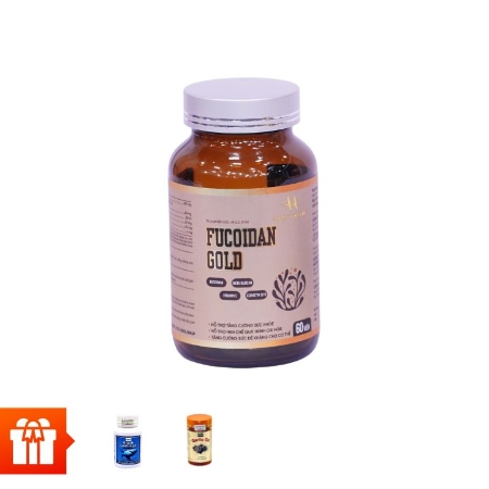 [NOR] 1 Hộp TPBVSK FUCOIDAN GOLD (60 viên/1 hộp) + 1 hộp sụn cá mập shark (30v/hộp) + 1 hộp tinh chất tỏi (60v/hộp)