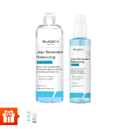 [WA] Nước hoa hồng BLANICA 150ml + Nước tẩy trang BLANICA 480ml Tặng Sữa rửa mặt BLANICA 120g + Bọt vệ sinh nữ BLANICA 100ml