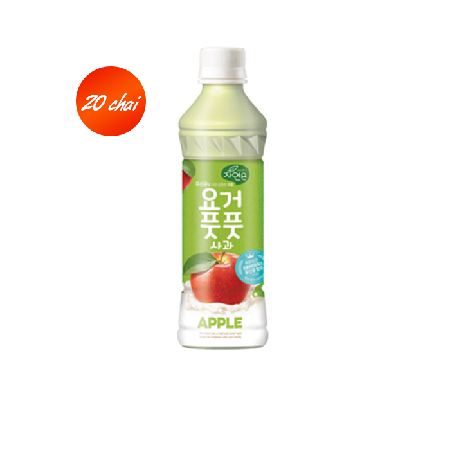 [EC] WOONGJIN Yogur Apple - Thùng 20 chai nước lợi khuẩn táo 340ml/chai