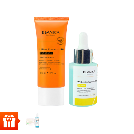 [WA] Serum dưỡng trắng BLANICA 30g) + Kem chống nắng nâng tone BLANICA 50g Tặng Kem dưỡng ẩm BLANICA 30g  + Nước hoa hồng BLANICA 150ml