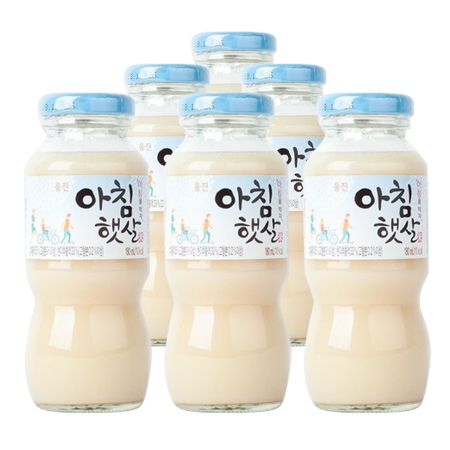 Combo 6 chai Nước gạo buổi sáng Morning rice Woongjin (180ml/ chai)