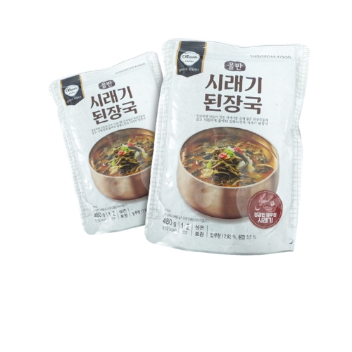 SHINSEGAE Combo 2 gói canh đậu tương rau cải khổ Hàn Quốc (480g) tặng 1 gói canh thịt bò cay