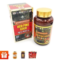  RED PINE GOLD-Tinh dầu thông đỏ+1 lọ chiết xuất hồng sâm Hàn Quốc và đông trùng hạ thảo (250g) + 1 hũ trà mật ong chanh 1000g + 2 gói  kẹo sâm ( 200g/gói)
