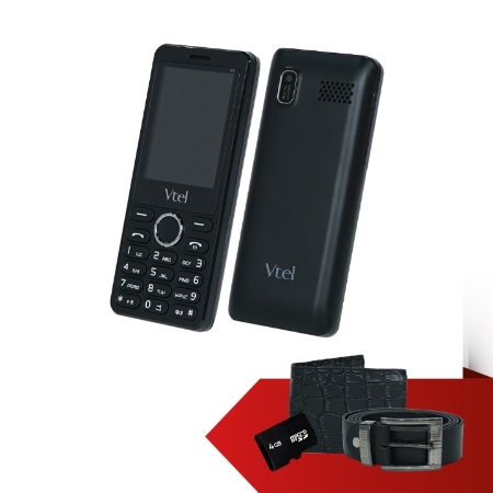 [Flat Sales] Vtel- Điện thoại 2 sim 2 sóng tặng ví, thắt lưng, thẻ nhớ 4G