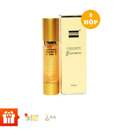 [Deal]COSTAR_Combo 2 hộp tinh chất Costar Collagen Essence (50ml/1 hộp)+2 hộp kem dưỡng da nhau thai cừu  Costar Sheep Placenta cream (100g/hộp)+ 1 bộ trang sức ngẫu nhiên