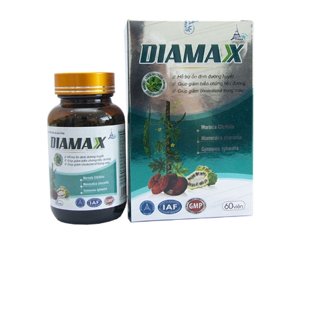 [EC]-DIAMAX - Giảm biến chứng tiểu đường, đường huyết và cholesterol (hộp 60 viên)