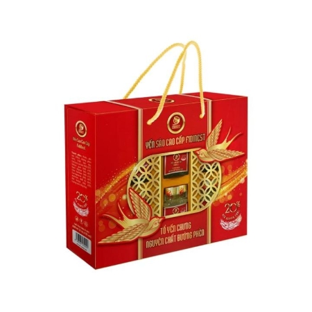 (Có Quai Xách) Fidinest- Hộp yến sào Fidinest chưng đường phèn 20% yến 