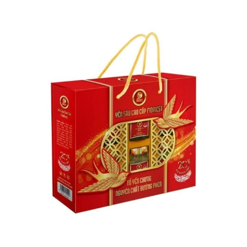 (Có Quai Xách) Fidinest- Hộp yến sào Fidinest chưng đường phèn 20% yến 
