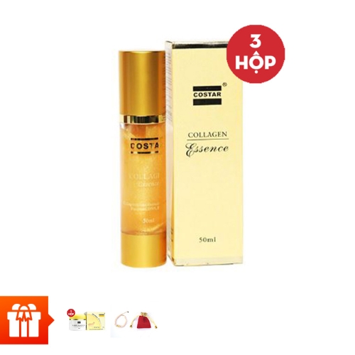[NĐ]COSTAR_Combo 3 hộp tinh chất Costar Collagen Essence (50ml/1 hộp)+1 hộp kem dưỡng da nhau thai cừu  Costar Sheep Placenta cream (100g/hộp)+ 1 bộ trang sức ngẫu nhiên