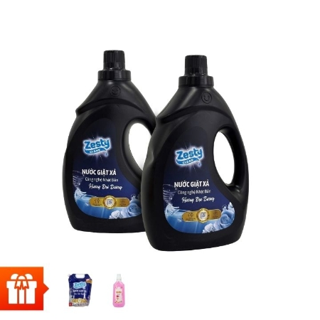 [NOR ZP] ZESTY CLEAN - Combo 2 can Nước Giặt Xả Hương Đại Dương (3.6kg/can) + 1 túi Nước Giặt Xả Hương Oải Hương (3.6kg/túi) + 1 chai Nước lau sàn Sutiki hương lyly (950g /chai)