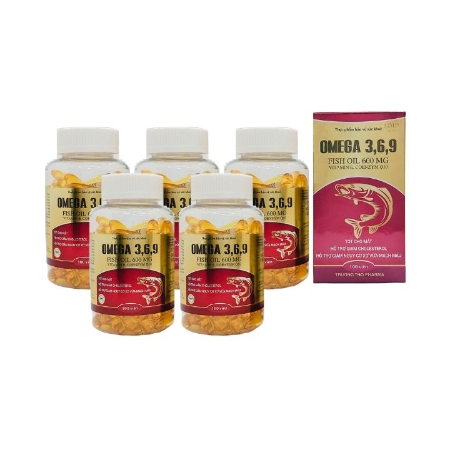 [BFD25] TẦM XUÂN - Combo 5 hộp TPBVSK Omega 369 Fish Oil 600MG (100 viên/ hộp)