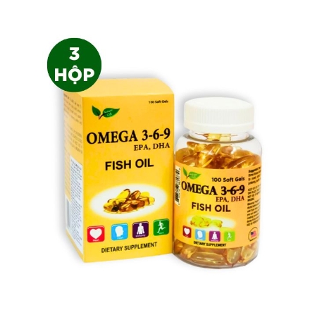 [CR24 RS] NATURE GIFT - Combo 3 hộp TPBVSK Omega 369(100 viên/ hộp )