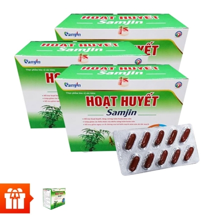 SAMJIN - Bộ 3 hộp TPBVSK hoạt huyết ( 60v/ hộp)+ 1 hộp TPBVSK hoạt huyết 60v cùng loại