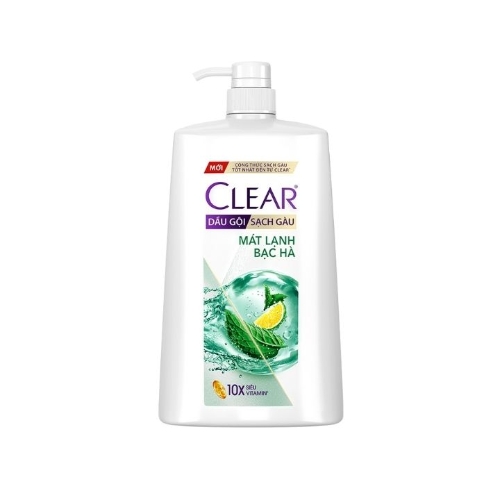 UNILEVER - Dầu gội sạch gàu CLEAR mát lạnh bạc hà (1400g/chai)
