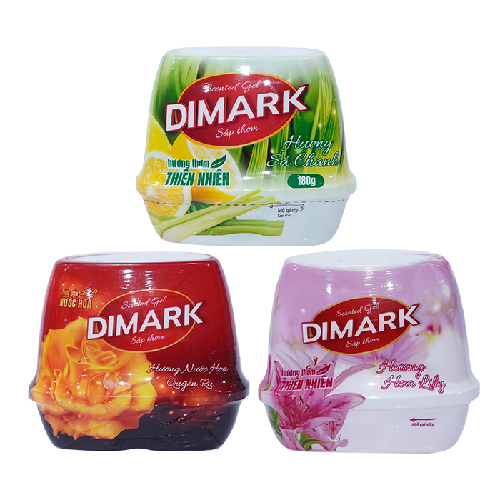 DIMARK - Combo 6 sáp thơm Tặng 1 túi nước giặt xả 2.2kg (Hương hoa thiên nhiên) + 1 gói tẩy lồng giặt 450g + 1 chai lau sàn 1L (mùi ngẫu nhiên)
