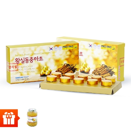 Combo 3 hộp TPBS Viên đông trùng hạ thảo (10 viên/ hộp) + 1 trà mật ong chanh 1000g