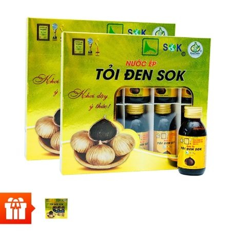 [SOK]_2 Hộp Nước ép tỏi Đen (100ml/chai) + 1 Hộp Nước ép tỏi Đen (100ml/chai)