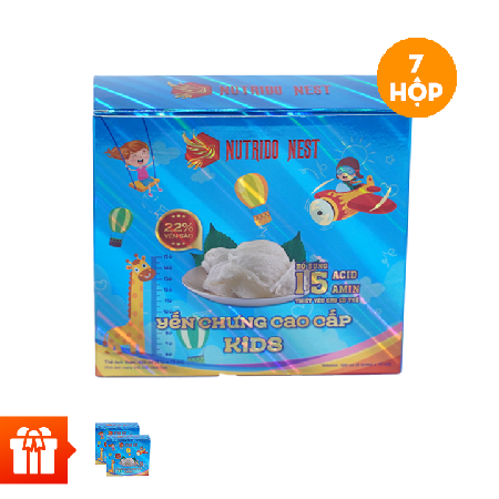 [Edit]Combo 07 Hộp Yến chưng cao cấp Nutrido Nest Kids + 02 Hộp Yến chưng cao cấp Nutrido Nest Kids