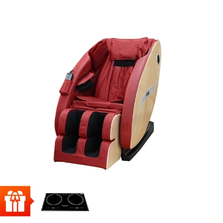 PGM- BUHEUNG- Ghế massage 4D cao cấp MK5100 + Bếp đôi điện từ hồng ngoại SUNHOUSE SHB8609