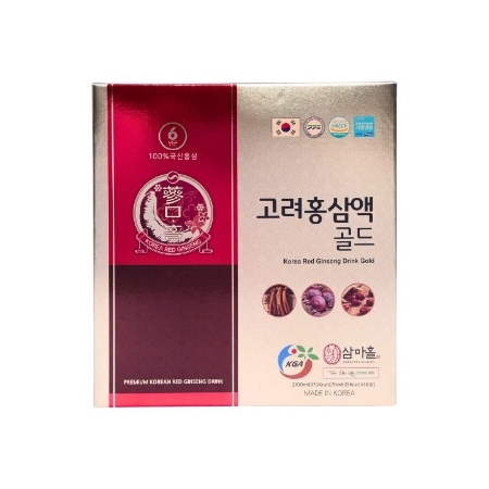 [NOR] HOÀNG PHÁT -  1 HỘP Nước Hồng Sâm linh chi tảo đỏ KGA 70ml/gói (Hộp 30 gói)