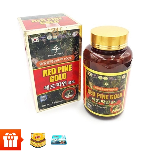 [CRZ 22] RED PINE GOLD-Tinh dầu thông đỏ+ 10 chai nước uống vimatin C hàn Quốc+ 12 Hộp cá ngừ ngâm dầu (140g/hộp)