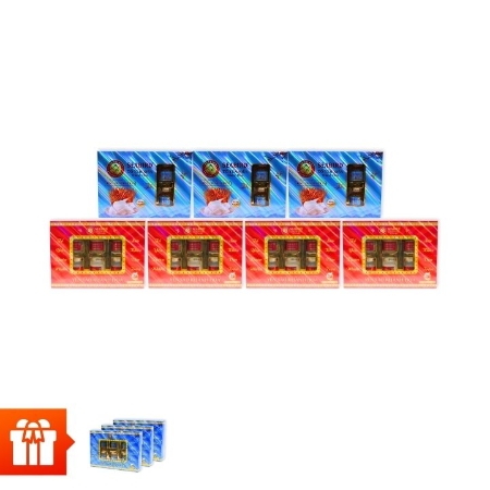 [NOR] SEABIRD - BỘ QUÀ YÊU THƯƠNG - Combo 4 hộp Yến Chưng Đường Phèn (70ml/hũ, 6 hũ/hộp) + 3 hộp Yến Chưng Đông Trùng Hạ Thảo (70ml/hũ, 6 hũ/hộp) + 3 hộp Yến Chưng Bổ Sung Canxi (70ml/hũ, 6 hũ/hộp)