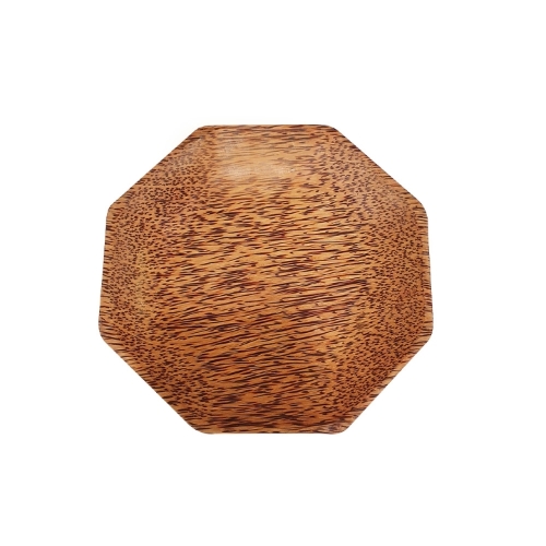 [EC]-OHIAMA-Dĩa đa giác gỗ dừa