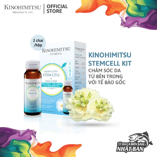 Kinohimitsu - Nước Uống Chống Lão Hoá Stem Cell Drink  (50ml x 2 hộp)