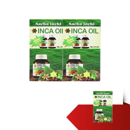 INCA OIL - 2 hộp Dầu Sacha Inchi + 1 hộp