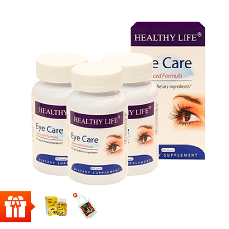 [RS] Healthy Life-Combo 3 hộp TPBVSK Eye Care- hỗ trợ chống lão hóa mắt ( 60 viên/ hộp) + 1 hộp Omega 369 30 viên + 1 túi vải