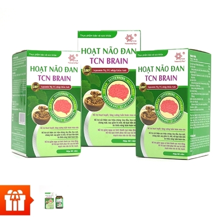 Combo 3 hộp Hoạt Não Đan TCN Brain ( 60 viên)+ 1 hộp cùng loại