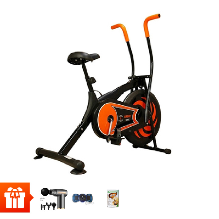 [8PS]AIR BIKE - Xe đạp tập thể dục MK305 + Máy massage 4 đầu đa năng (ngẫu nhiên)+1 miếng dán xung điện