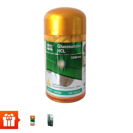 [CRZ 22] COSTAR - 1 hộp bổ xương khớp Glucosamine(120v/hộp)+ 1 hộp bổ xương khớp Glucosamine(30v/hộp) + 1 tuýp kem lạnh xoa bóp Catus Glucosamine Cream 150ml