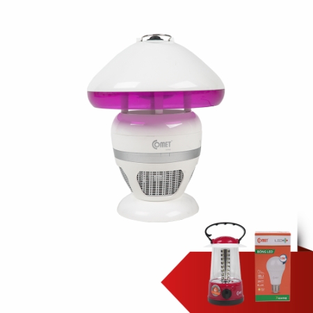 COMET - Đèn diệt muỗi đa năng + Đèn tích điện LED cao cấp + Bóng 12W