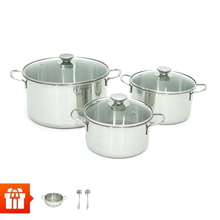 [TET25 + XUAN25 - OB] UCANCOOK - Bộ nồi inox (N18-N20-N26-X20) + 2 Vá inox 07 